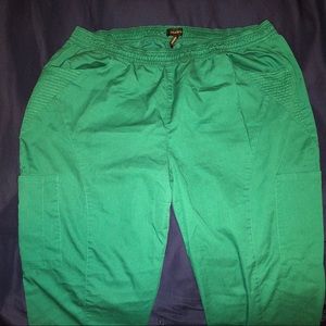Jaanuu Hunter Green Scrub Pants